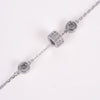 Amee Triple Sparkle Bead Silver Bracelet
