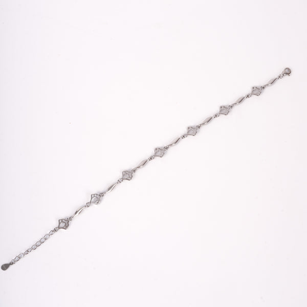 Amee Vintage Roses Silver Bracelet