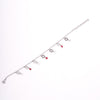 Amee Drop Circle Silver Bracelet