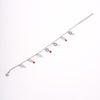 Amee Drop Circle Silver Bracelet