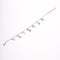 Amee Drop Circle Silver Bracelet