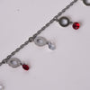 Amee Drop Circle Silver Bracelet