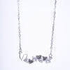 Amee Heartline Glow Silver Necklace