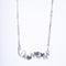 Amee Heartline Glow Silver Necklace