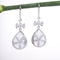 Amee Winter Petal Silver Earrings