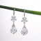 Amee Dewdrop Petal Silver Earrings