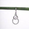 Amee Circle Spark Silver Earrings