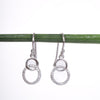 Amee Circle Spark Silver Earrings
