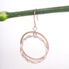 Amee Crystal RInglets Silver Earrings