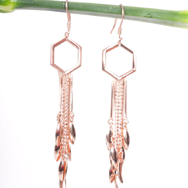 Amee Orbit Flow Silver Earrings