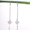 Amee Bloom Drizzle Drop Silver Earrings