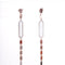 Amee Bronze Bling Dangling Silver Earrings