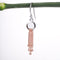 Amee Peach Tassle Touch Silver Earrings