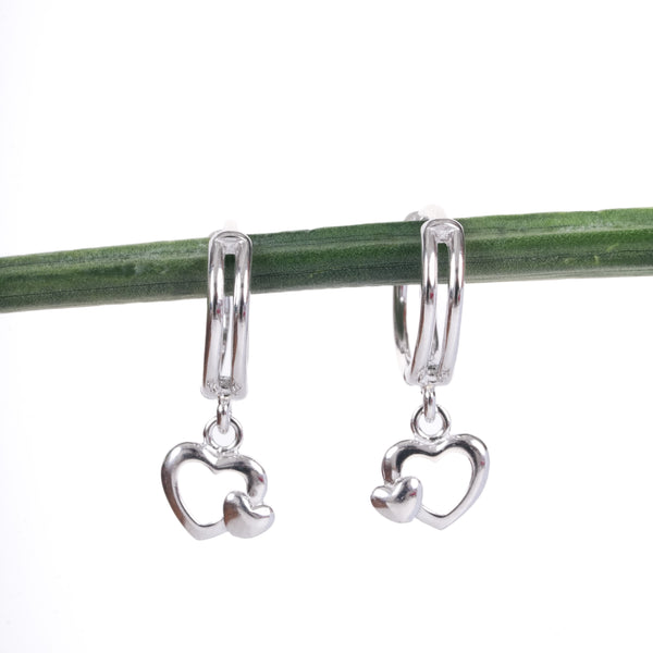 Amee Cupid’s Link Drop Silver Earrings