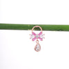 Amee Pink Aurora Drop Silver Earrings