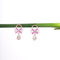Amee Pink Aurora Drop Silver Earrings