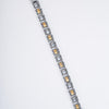 Amee Gilded Track Silver Bracelet