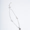 Amee Flora Charm Silver Anklet