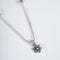 Amee Flora Charm Silver Anklet