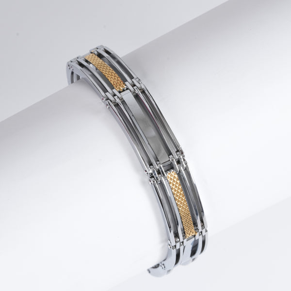 Amee Binary Axis Silver Bracelet