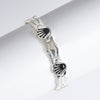 Amee Rolex Crown Link Silver Bracelet