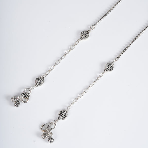 Amee Tradition Trail Silver Anklets