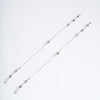 Amee Breeze Bloom Silver Anklets