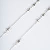 Amee Breeze Bloom Silver Anklets