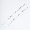 Amee Blossom Loop Silver Anklets