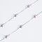 Amee Floral Spark Silver Anklets