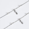 Amee Peacock Flow Silver Anklets