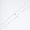 Amee Peacock Flow Silver Anklets