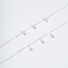 Amee Whispers of Bloom Silver Anklets