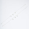 Amee Whispers of Bloom Silver Anklets