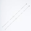 Amee Halo Trail Silver Anklets