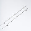 Amee Charm Line Silver Anklets