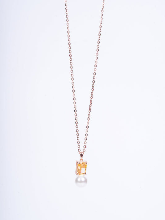 Amee Sunlit Pearl Silver Pendant