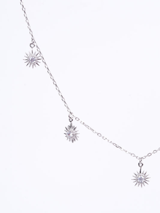 Amee Sunbeam Dawn Silver Necklace