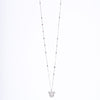 Amee Twinkle Teddy Silver Necklace