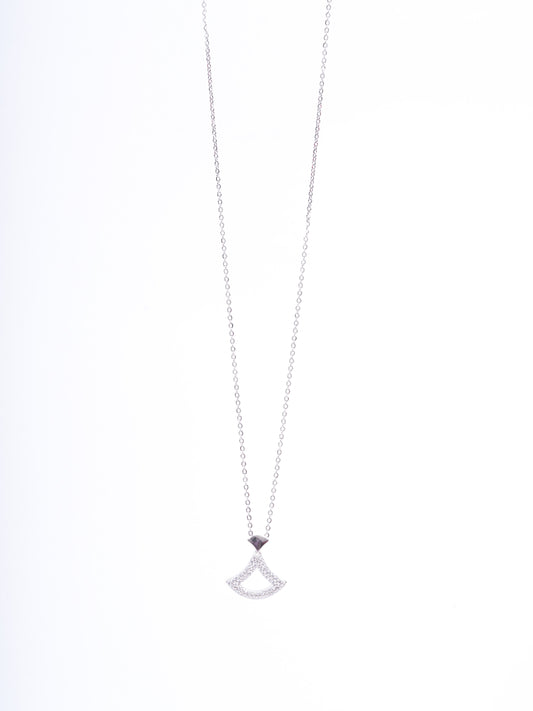 Amee Starlit Curve Silver Necklace