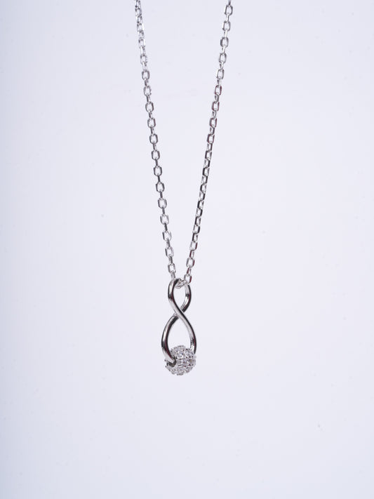 Amee Eternal Spark Silver Necklace