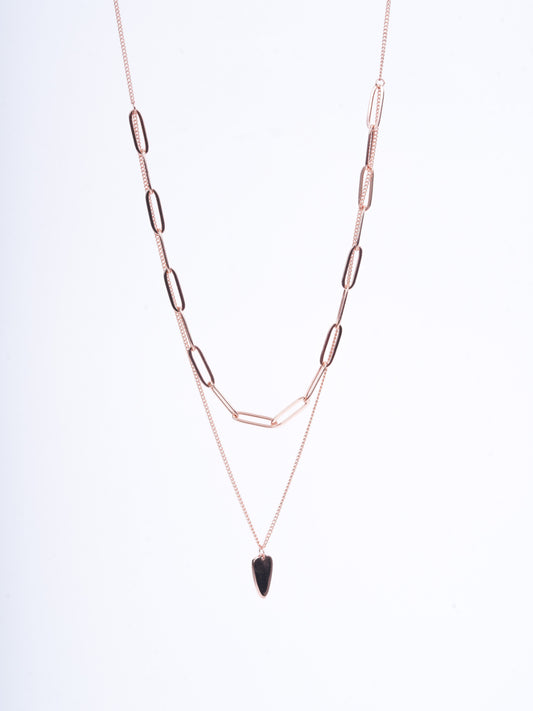 Amee Linked Affection SIlver Necklace