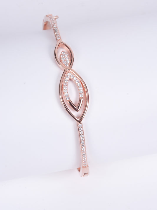 Amee Rosegold Reverie Silver Bangle