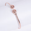 Amee HoneyComb Luxe Silver Bracelet