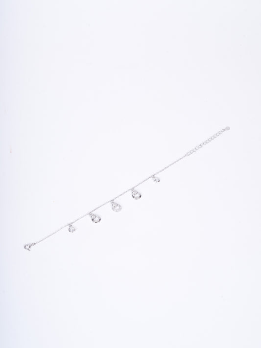 Amee Snow Loops Silver Bracelet