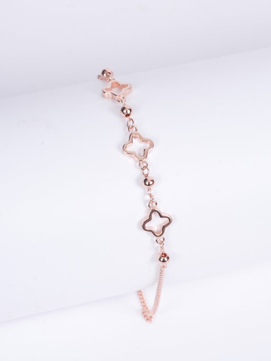 Amee Rose Clover Silver Bracelet