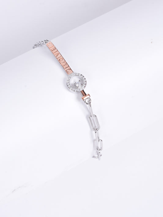 Amee Circle of Grace Silver Bracelet