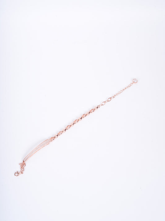 Amee Haute Studded Link Chain Bracelet