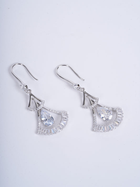 Amee Fan-Drop Geometric Earrings
