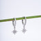 Amee Eight Pointer Silver Star Earrings